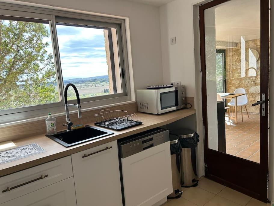 Grand T2 Bis Avec Terrasse Et Vue Apartment Portel-des-Corbieres Bagian luar foto